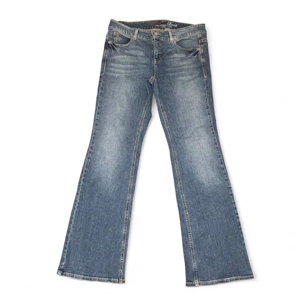 Tommy Hilfiger Women's Freedom Boot blue bootcut  jeans Size 12R - Picture 1 of 5